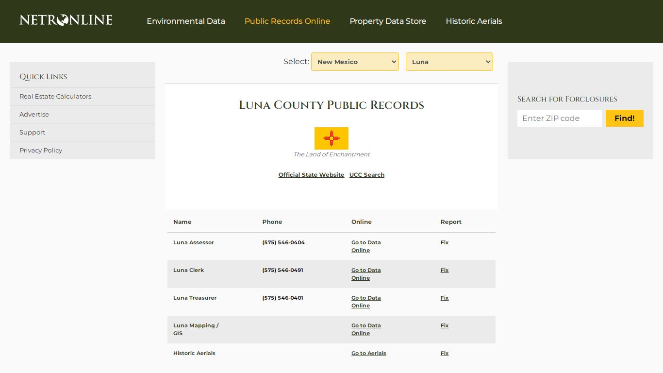 Luna County Public Records - NETROnline.com